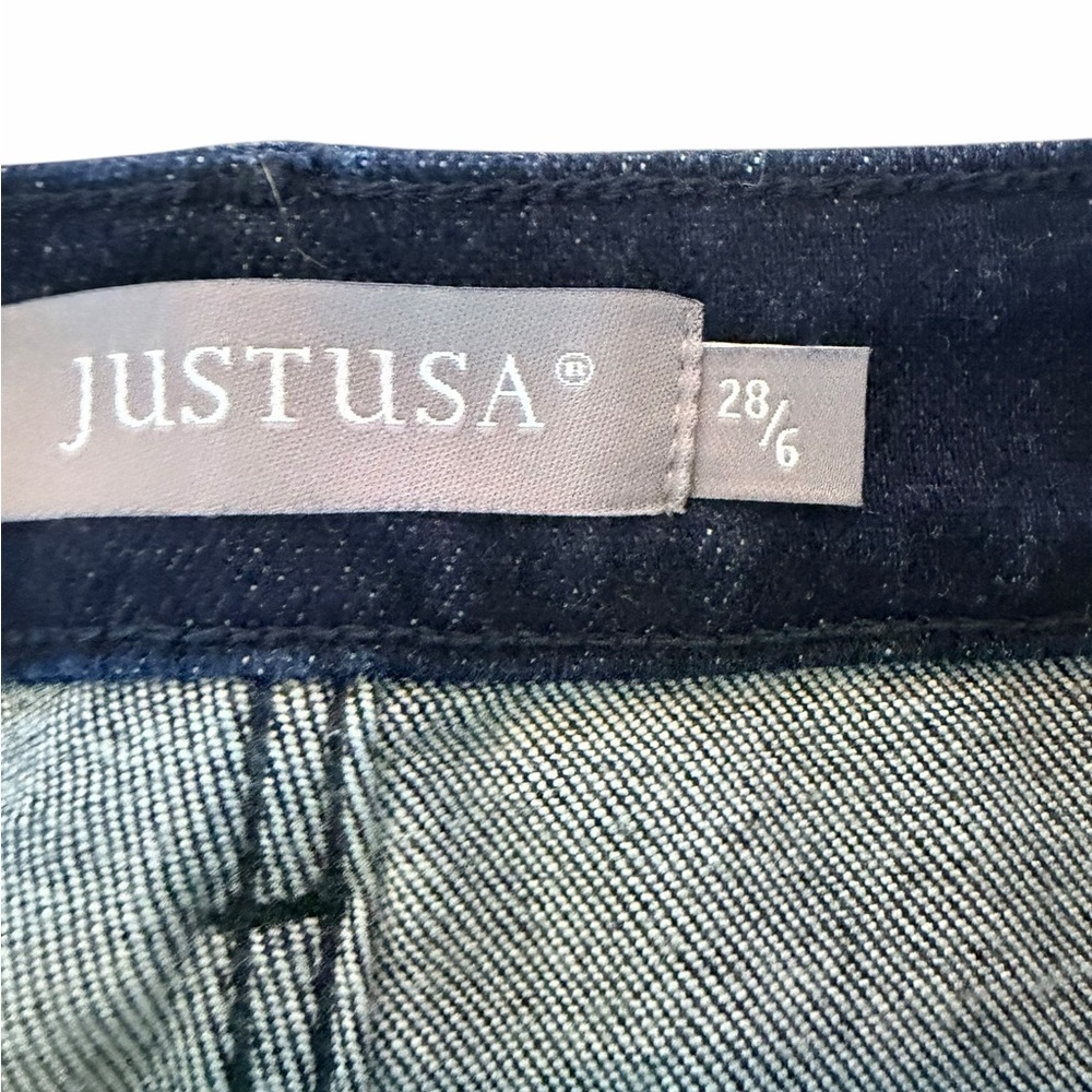 Just USA Dark Indigo Philip Slim Straight Ankle Jeans - Picture 6 of 6